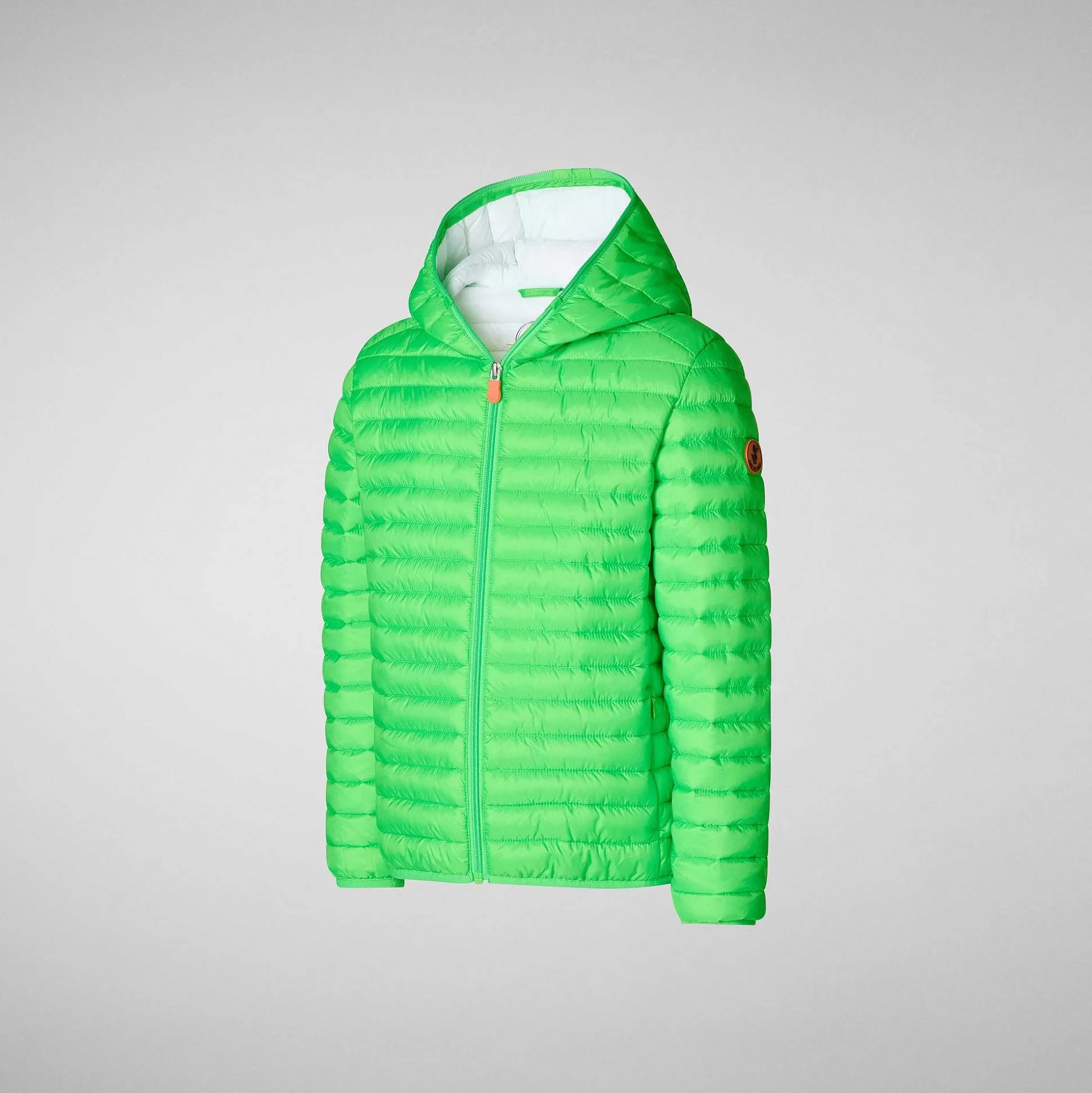Save The Duck Dyrefrie Puffer^Dyrefri Pufferjakke Med Hette For Gutter Gillo I Fluorgronn