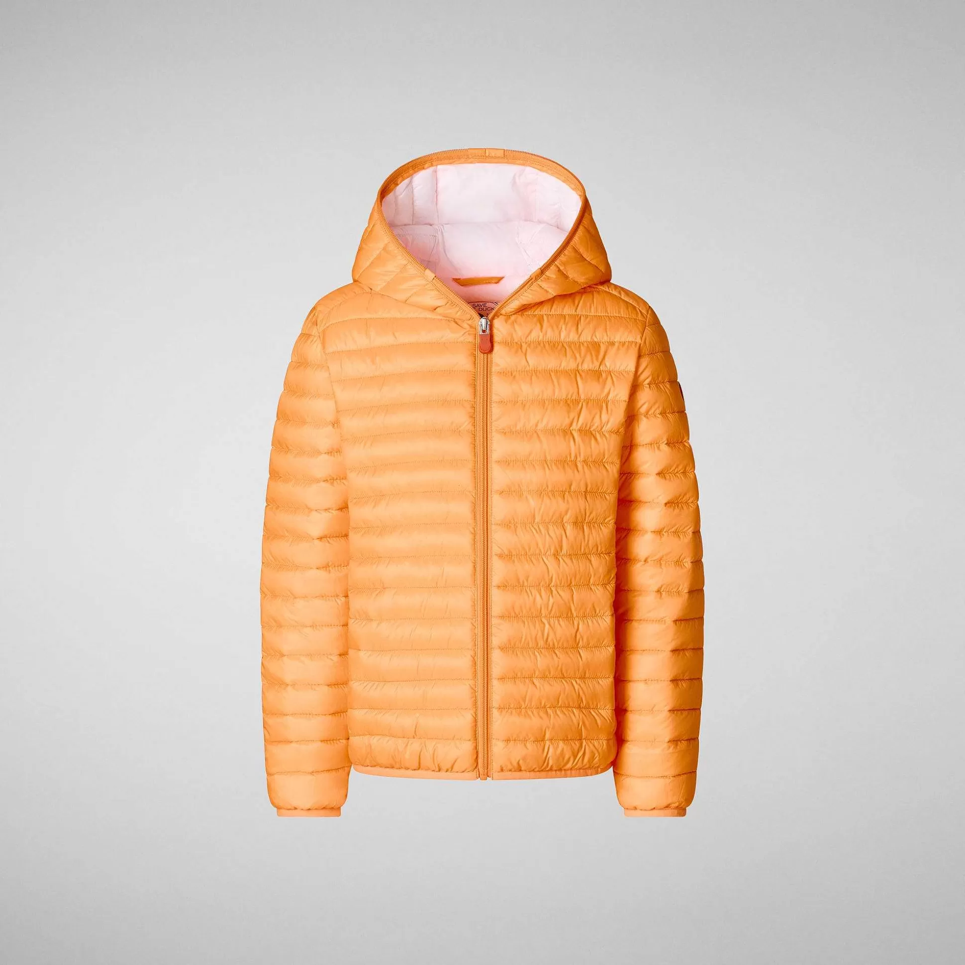 Save The Duck Dyrefrie Puffer^Dyrefri Pufferjakke Med Hette For Gutter Gillo In Fluo Orange