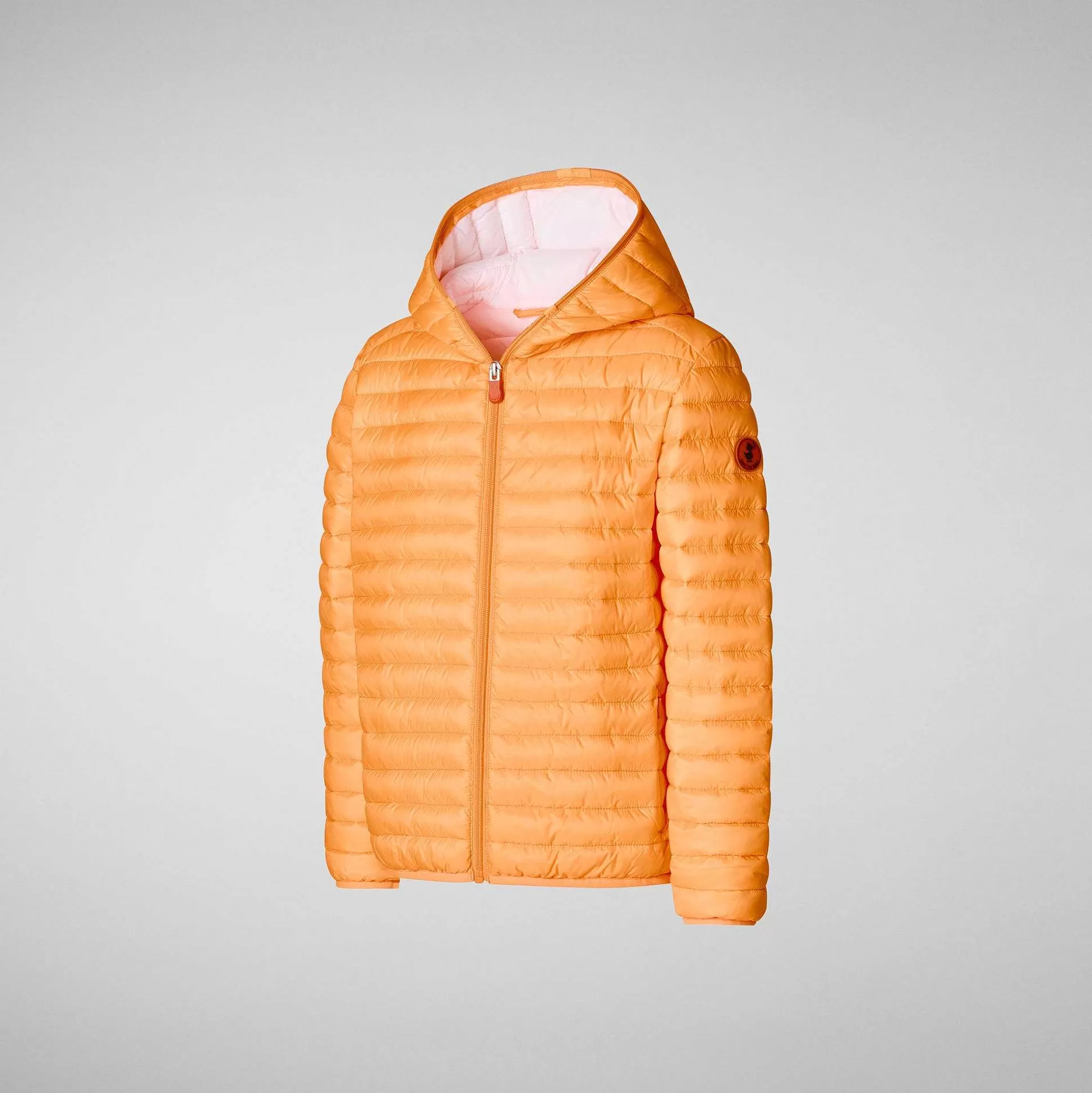 Save The Duck Dyrefrie Puffer^Dyrefri Pufferjakke Med Hette For Gutter Gillo In Fluo Orange