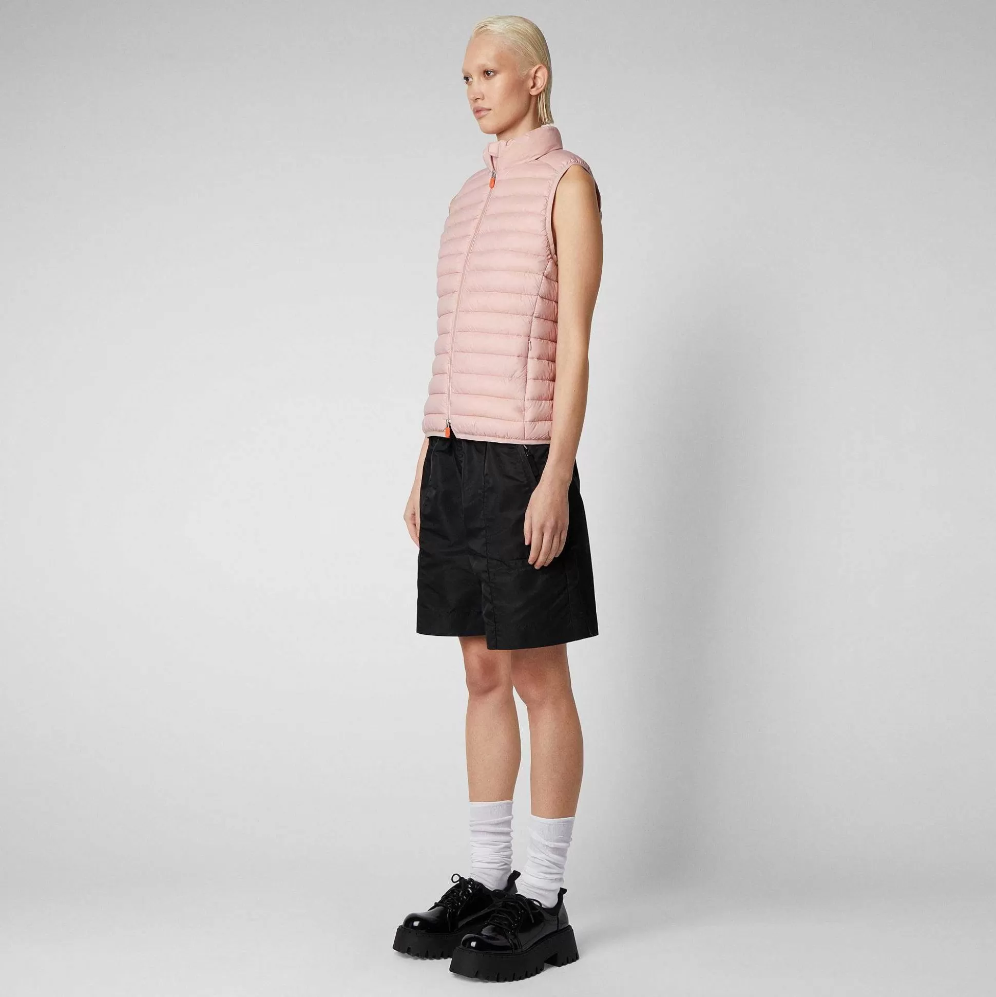 Save The Duck Gilets^Kvinnes Vattert Vest Charlotte I Blush Pink