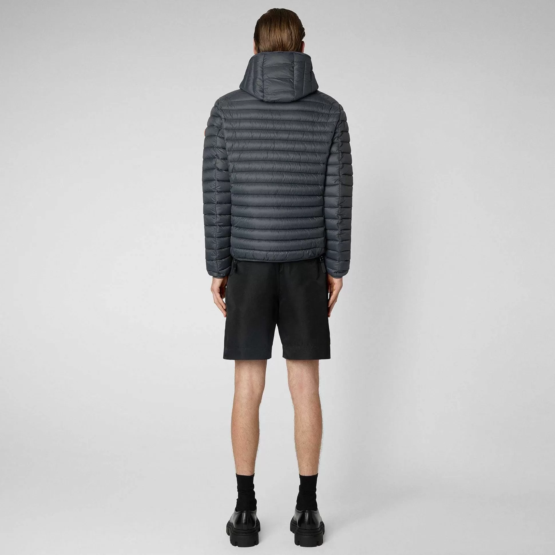 Save The Duck Dyrefrie Puffer^Man'S Animal Free Hette Pufferjakke Donald I Storm Grey