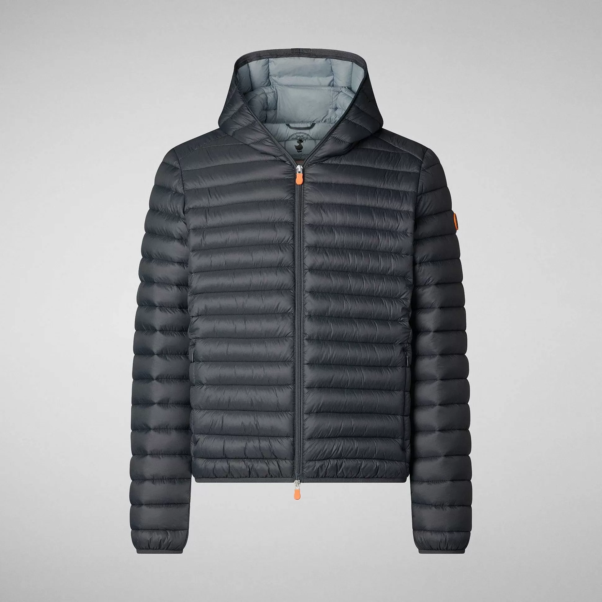 Save The Duck Dyrefrie Puffer^Man'S Animal Free Hette Pufferjakke Donald I Storm Grey