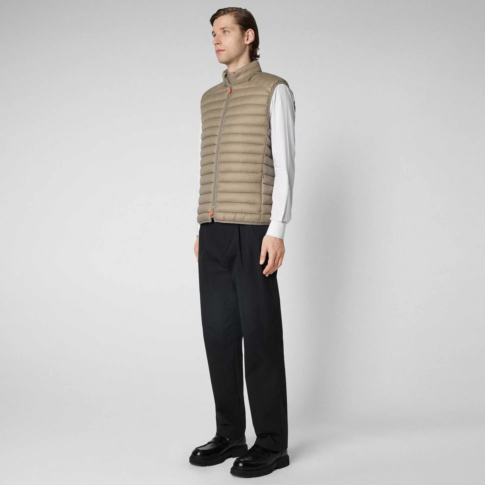 Save The Duck Gilets^Man'S Vattert Gilet Adam I Elephant Grey