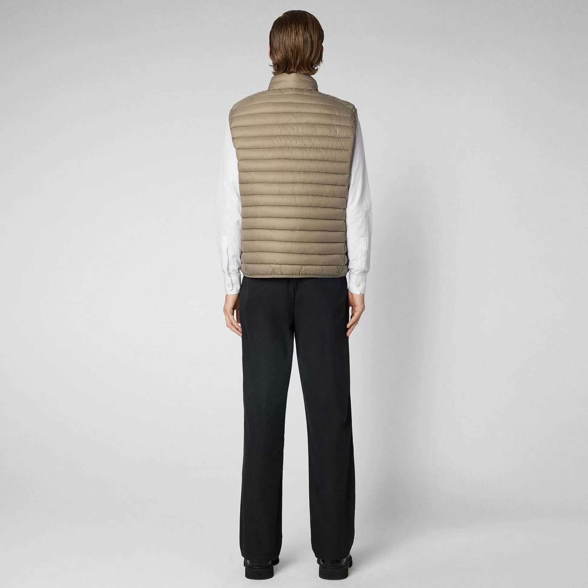 Save The Duck Gilets^Man'S Vattert Gilet Adam I Elephant Grey