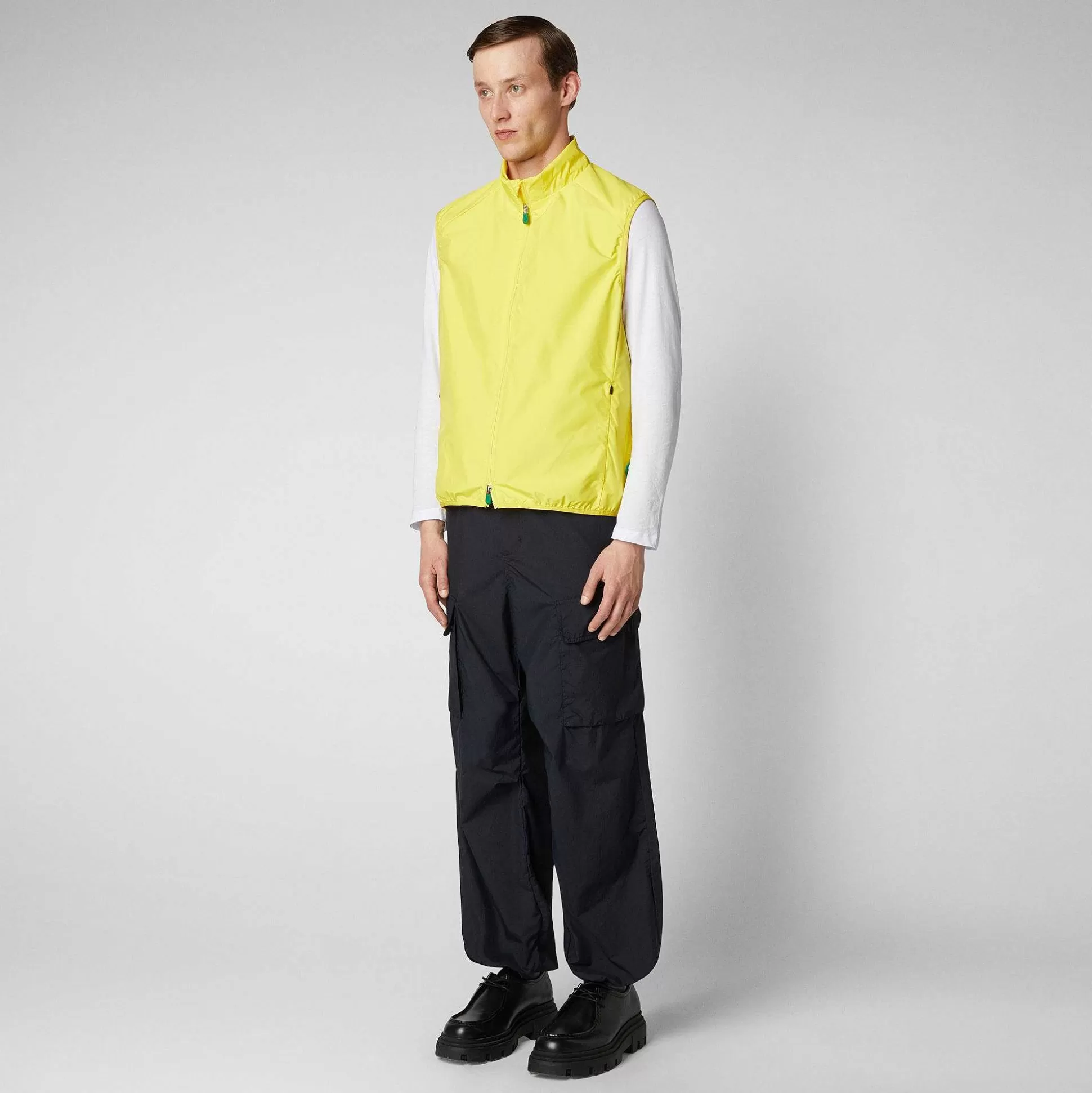 Save The Duck Gilets^Man'S Vest Mars I Starlight Yellow